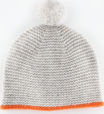 Boden, 1669[^]35149319 Cosy Hat Silver Melange/Bright Orange Boden,