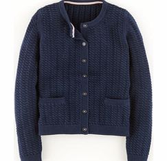 Cotton Cable Cardigan, Blue 34251728