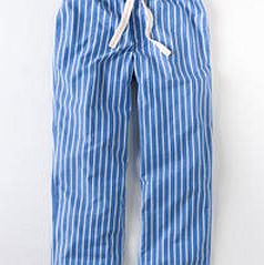 Boden Cotton Poplin Pull-ons, Blue Stripe 34130039