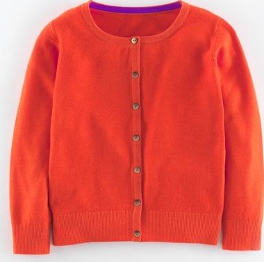 Boden, 1669[^]35113703 Cropped Cashmere Cardigan Orange Red Boden,