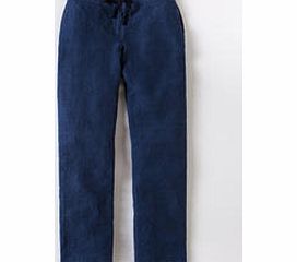 Boden Cropped Linen Trouser, Blue,White,Light blue