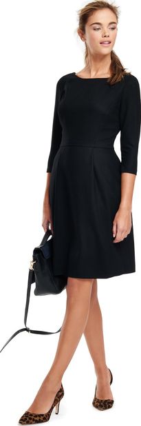 Boden, 1669[^]35172287 Dorine Wool Dress Black Boden, Black 35172287