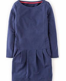 Drop Waist Tunic Dress, Night Blue,Charcoal