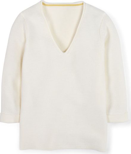 Boden, 1669[^]34730507 Effortless Jumper Ivory Boden, Ivory 34730507