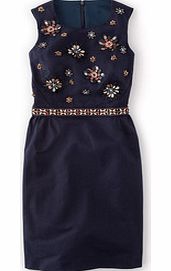 Embellished Floral Dress, Blue,Green 34318261