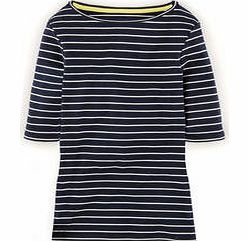 Essential Boatneck, Navy/Ivory 34849299