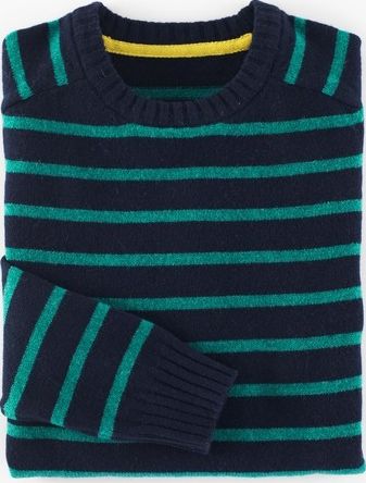 Boden, 1669[^]34915421 Everyday Crew Neck Jumper Navy/Peacock Boden,