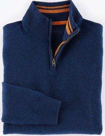 Boden, 1669[^]34920595 Everyday Half Zip Jumper Navy Boden, Navy 34920595