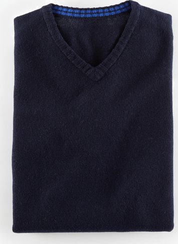 Boden, 1669[^]34922062 Everyday V-Neck Jumper Blue Boden, Blue 34922062