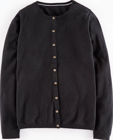 Boden, 1669[^]35262435 Favourite Rib Hem Cardigan Black Boden, Black