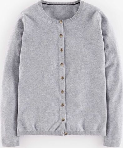 Boden, 1669[^]35262567 Favourite Rib Hem Cardigan Grey Boden, Grey