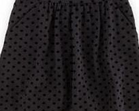 Boden Flock Spot Ponte Skirt, Black 34410720