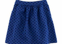 Boden Flock Spot Ponte Skirt, Black,Blue 34461046