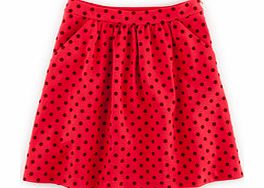 Flock Spot Ponte Skirt, Red 34432617