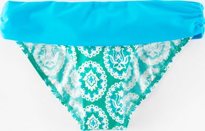 Boden, 1669[^]35238427 Fold Over Bikini Bottom Green Boden, Green