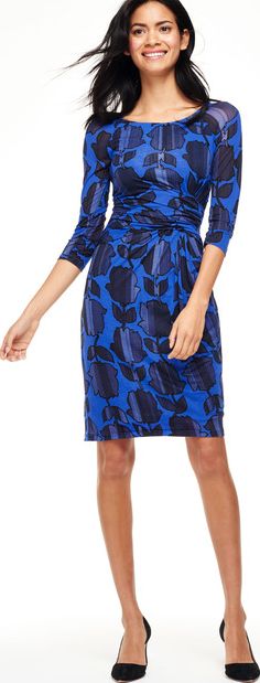 Boden, 1669[^]35065986 Harper Party Dress Blues Shadow Floral Boden,