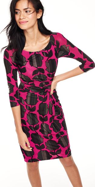 Boden, 1669[^]35066133 Harper Party Dress Magenta Shadow Floral Boden,