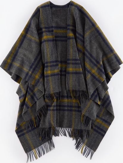 Boden, 1669[^]35110048 Helena Cape Dark Grey Check Boden, Dark Grey