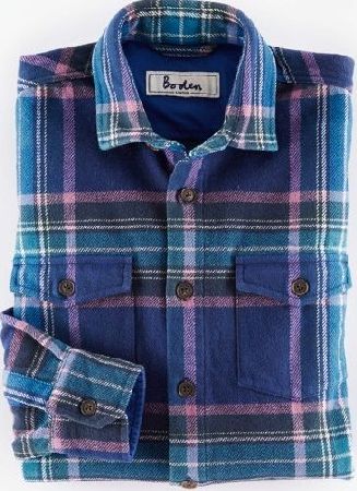 Boden, 1669[^]34940148 Highland Overshirt Navy Tartan Boden, Navy