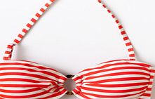 Boden Hoop Detail Bikini Top, Fruit Punch/Ivory 33942954