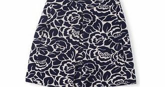 Boden Kate Ponte Skirt, Ladybird,Black,Navy/Ivory Mono