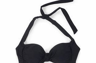 Boden Knot Front Bikini Top, Black,Sailor Blue