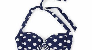 Boden Knot Front Top, Black,Sailor Blue Spot,Sailor