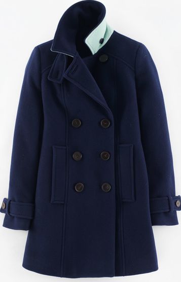 Boden, 1669[^]35077957 Ledbury Pea Coat Blue Boden, Blue 35077957