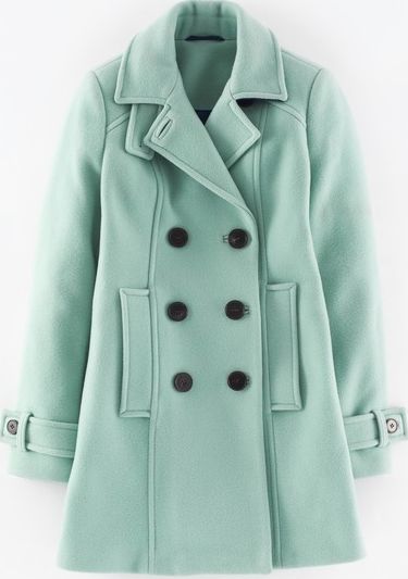 Boden, 1669[^]35078088 Ledbury Pea Coat Pastel Green Boden, Pastel