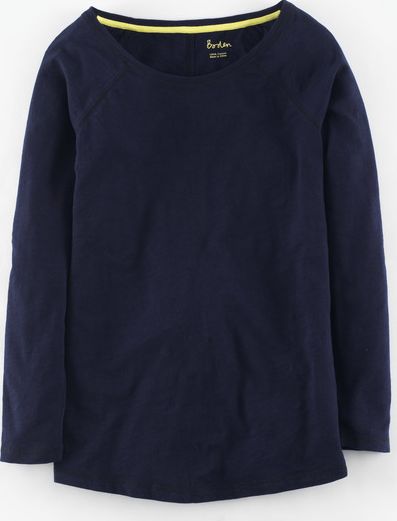 Boden, 1669[^]35003417 Lightweight Baseball Tee Blue Boden, Blue 35003417