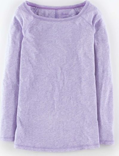 Boden, 1669[^]35003243 Lightweight Baseball Tee Lilac Marl Boden, Lilac