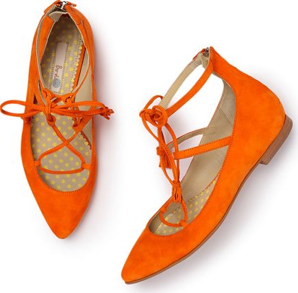 Boden, 1669[^]34738427 Lille Lace-Up Point Pumps Orange Boden, Orange