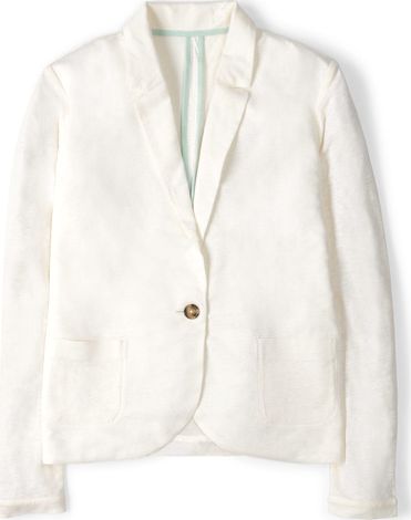 Boden, 1669[^]34820910 Linen Blazer Ivory Boden, Ivory 34820910