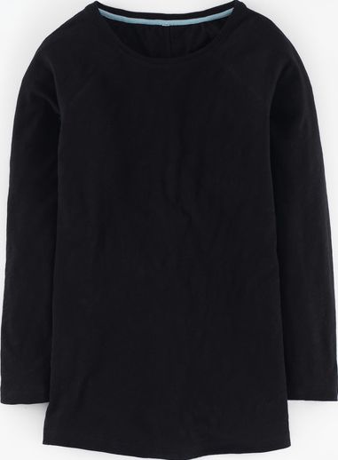 Boden, 1669[^]35232412 Long Lightweight Baseball Tee Black Boden, Black