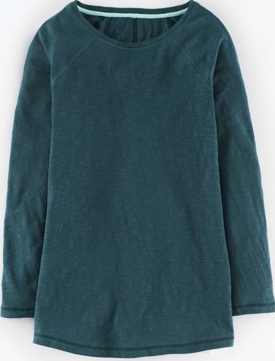 Boden, 1669[^]35232586 Long Lightweight Baseball Tee Green Boden, Green