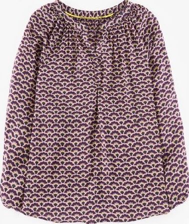 Boden, 1669[^]35235373 Long Line Dolly Top Purple Deco Fans Boden,