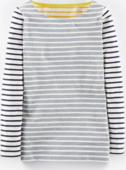 Boden, 1669[^]35292093 Long Line Long Sleeve Breton Grey