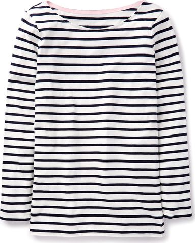 Boden, 1669[^]35222827 Long Line Long Sleeve Breton Ivory Boden, Ivory