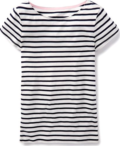 Boden, 1669[^]35223270 Long Line Short Sleeve Breton Ivory Boden, Ivory