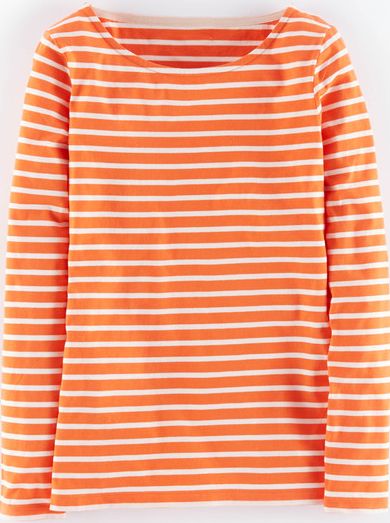 Boden, 1669[^]35010073 Long Sleeve Breton Autumn Sunset/Ivory Boden,