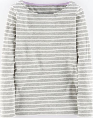 Boden, 1669[^]35245281 Long Sleeve Breton Grey Boden, Grey 35245281