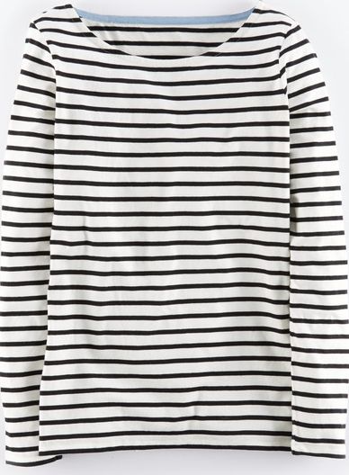 Boden, 1669[^]35009711 Long Sleeve Breton Ivory/Black Boden,