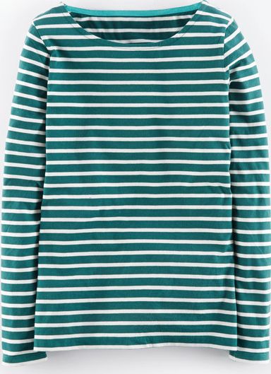 Boden, 1669[^]35009992 Long Sleeve Breton Pine/Ivory Boden, Pine/Ivory