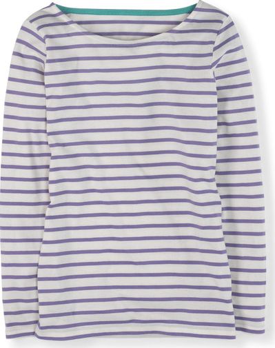 Boden, 1669[^]34701045 Long Sleeve Breton Purple Boden, Purple 34701045