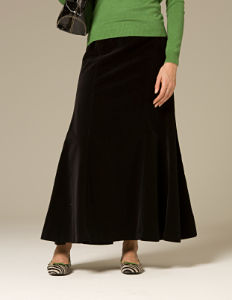 Long Velvet Skirt