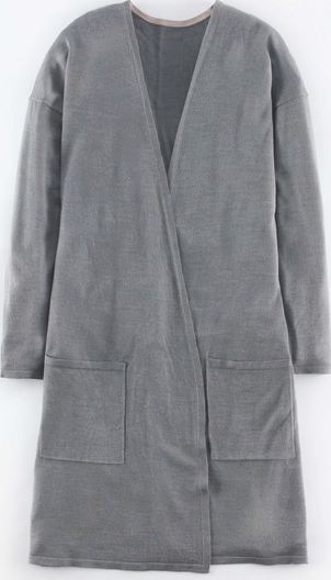 Boden, 1669[^]35054238 Longline Merino Silk Cardigan Grey Boden, Grey