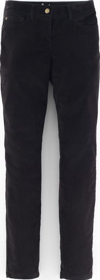 Boden Mid Rise Skinny Jeans Black Velveteen Boden,