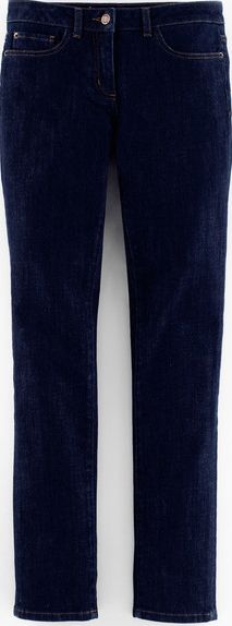 Boden Mid Rise Straight Leg Jeans Blue Boden, Blue