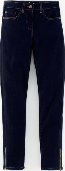 Boden Mid Rise Zip Ankle Skimmer Jeans Blue Boden,