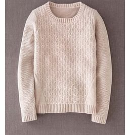 Mixed Stitch Jumper, Cream 33674763